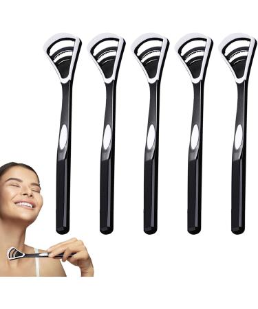 Okuyan Tongue Brush Set - 5 Ergonomic Tongue Cleaners for Fresh Breath & Oral Hygiene - Buy Online on GoSupps.com