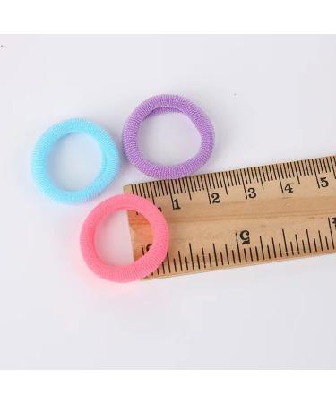 AHENOD 100PCS Small Hair Ties - Seamless Elastic Ponytail Holders for Girls and Kids (Multicolor) - Buy Online on GoSupps.com