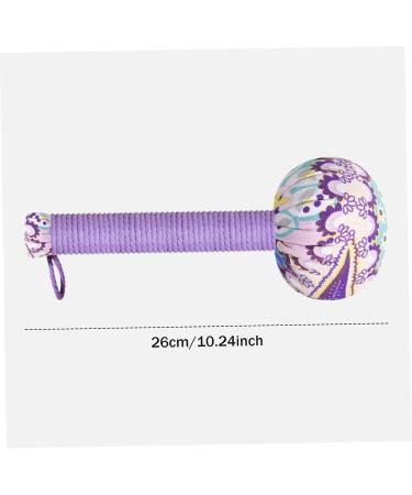 Massage Hammer Set 2PC Wormwood Massage Sticks 10.24in with Flower Pattern & Non-Slip Grip for Ultimate Body Relief - Buy Online on GoSupps.com