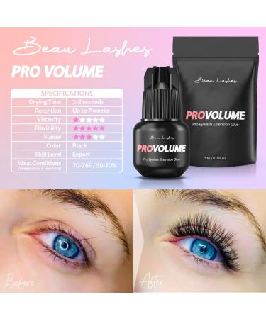Super Strong Eyelash Extension Glue for Professionals | Fast Drying & Long Lasting Black Lash Adhesive | Up to 7 Weeks Retention | 0.17 Fl Oz - Buy Online on GoSupps.com