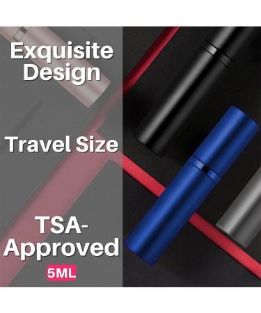 BRARIOS Perfume Atomiser Refillable Travel Size Portable Atomiser Spray Mini Empty Perfume Bottle Leak Proof Cologne Dispenser for Women and Men 5ml(J-Black) Black02 - Buy Online on GoSupps.com