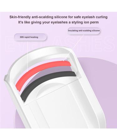 Heated Eyelash Curler Rechargeable Eyelash Curler Heat for Eye Lashes Long-Lasting Eyelash Styling Device for Outgoing Working Performance Without Fan - Buy Online on GoSupps.com