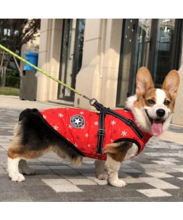 Waterproof Dog Vest & Coat - Warm Soft Winter Pet Jacket with Harness - 9 Colors Available - Christmas 01 Special Edition - Buy Online on GoSupps.com