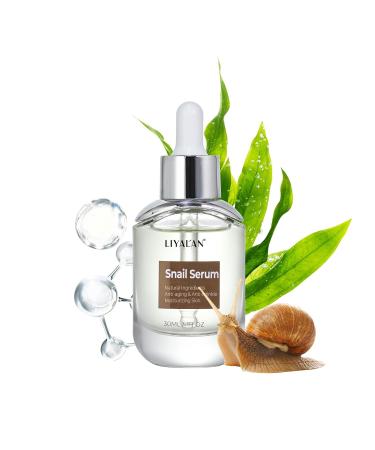 LIYALAN Collagen Snail Mucin Face Serum | Anti-Aging & Moisturizing Skincare | 30ml - Shop Internationally - Buy Online on GoSupps.com