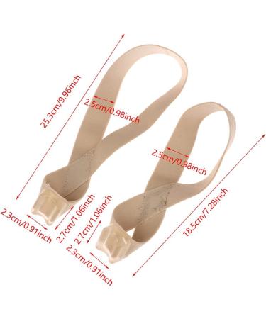 Reusable Big Toe Elastic Tension Band | Non-Slip Toe Stretch Band for Foot Care | Feet Corrector - Size L Nude - Buy Online on GoSupps.com