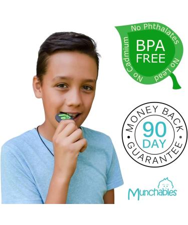 Munchables Dino Skull Sensory Chew Necklace - Chewy Fidget Toy for Adults & Kids (Green) - Buy Online on GoSupps.com