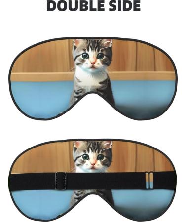 Soft Adjustable Bedroom Kitten Eye Mask | Comfortable Sleep Mask for Men & Women - International Shipping - Buy Online on GoSupps.com
