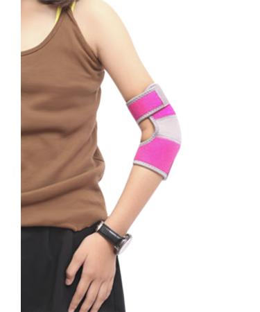 Kids Elbow Support Brace Girls Boys Breathable Sport Protector Compression Elbow Sleeve Adjustable Neoprene Elbow Brace Football Cycling Arm Wrap Elbow Support Injury Elbow Pad Guard Bandage rose