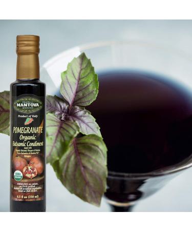 Organic Flavored Balsamic Vinegar of Modena Variety Pack - Pomegranate, Pear, Fig, Raspberry (4 x 8.5 Fl Oz) - Perfect for Gifts, Pasta, Salad, Ice Cream, Cocktails - Buy Online on GoSupps.com