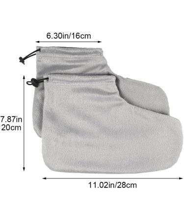 1 Paire Paraffine Cire De Baignade Couvertures De Pieds Lavables Spa Main Rose Protection Mitanche Isol e Chaude pour Les Soins De Cire Gris - Buy Online on GoSupps.com