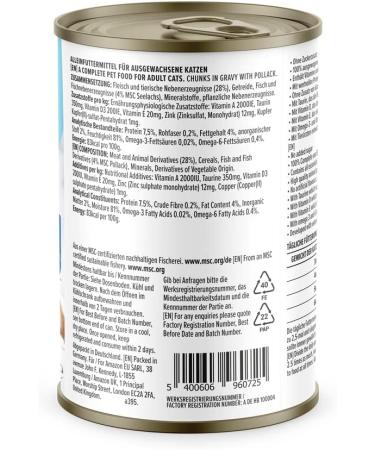 Buy Amazon Wet Cat Food Bites - Pollock in Sauce 415g (1-Pack) | International Shipping Available - Buy Online on GoSupps.com