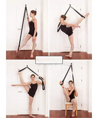Mingzi Stretching Leg Spreader | Easy Door Yoga Belt | Pink Stretch Band for Ballet Dance Gymnastics & Taekwondo - Buy Online on GoSupps.com