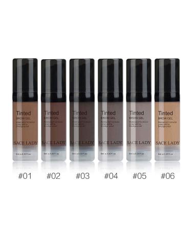 Henna Eyebrow Gel Set - Waterproof Brow Tint Makeup with 6 Colors - Dark Brown Shade - Cosmetic Dye Cream for Enhanced Eye Brows - Buy Online on GoSupps.com