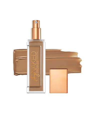 Urban Decay Stay Naked Weightless Liquid Foundation, 50NN - Buildable Coverage with No Caking - Matte Finish Lasts Up To 24 Hours - Waterproof & Sweatproof - 1.0 oz 50NN (medium neutral - neutral undertone)