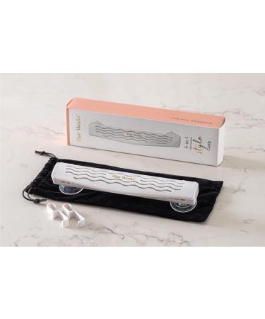Hair Works Hair Extension Style Caddy - White | Holds Clip-Ins, Tape-Ins, Micro Bundles | Professionally Designed | Color, Wash, Style, and Store with Ease - Buy Online on GoSupps.com