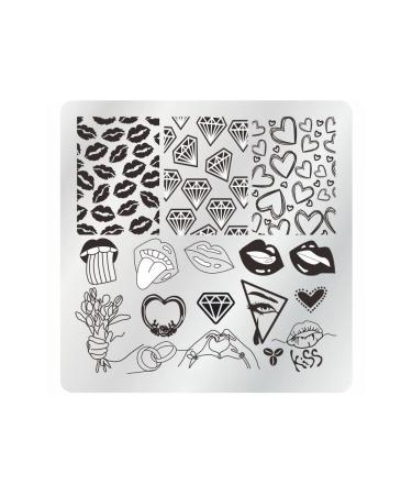 VNC Nail Stamping Plates Set - 12pcs Nail Plates, 1 Stamper, 1 Scraper, Storage Bag | Nail Art Template Image Plate Stencil Nails Tool Set - Buy Online on GoSupps.com