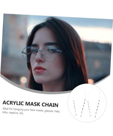 JECOMPRIS 2pcs Anti-Drop Chain Shot Glasses Chin Strap - Durable Acrylic Child Safety Glasses - Buy Online on GoSupps.com