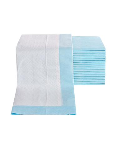 100 Count Disposable Bed Pads 24" x 36" Incontinence Pads Light Absorbency Underpads Waterproof Protection as Bed Protectors Pee Pads Pet Pads 24x36 Inch Pack of 100