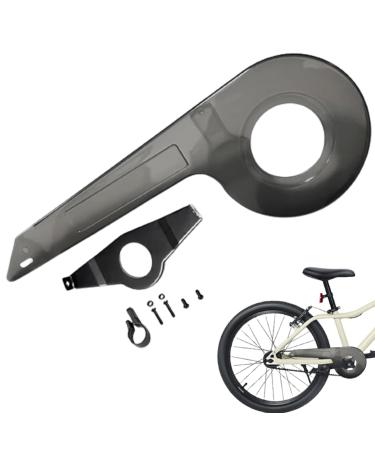 Bicycle chain Guard Fit for 32-36 teeth Universal Bicycle CHAIN GUARD KIDS Sturdy Bike Chain cover for bike accessories Transparent Black