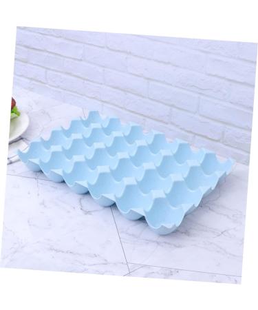 BUGUUYO Box Egg Holder Organizer Refrigerator Egg Holder Egg Container Household Egg Tray Blue 29*19CM - Buy Online on GoSupps.com
