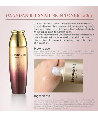 Daandan Bit Royal Premium Snail Set | Snail Skin Toner Emulsion & Firming Cream - International Shipping Available - Buy Online on GoSupps.com
