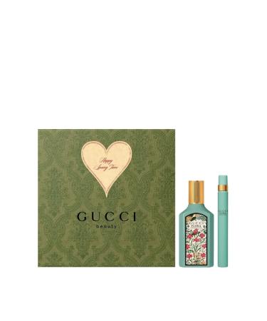 Gucci Flora Gorgeous Jasmine Gift Set 50 ml EDP Spray + 10 ml EDP Mini Spray - Hard Box