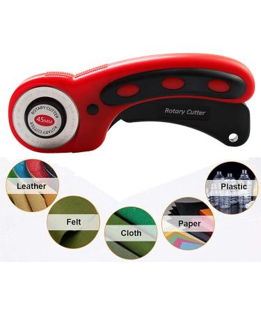 Fabric Cutting Blades Refill - 28/45/60mm SKS-7 Blades for Quilting, Scrapbooking, Sewing - Fits Fiskars, OLFA, Martelli, Dremel, Truecut, DAFA - Red Color - Buy Online on GoSupps.com