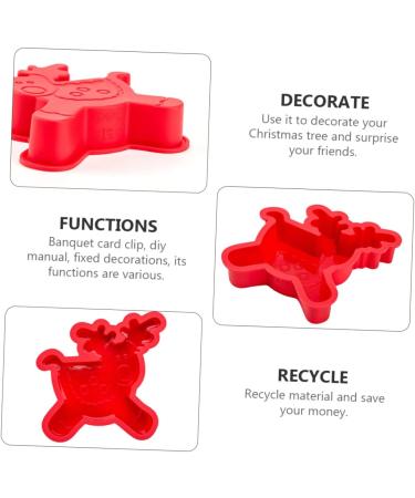 MAGICLULU 4 Pcs Baking Mold Silicone Molds Silicone DIY Mold Candle Homemade Cake Mold Dessert Christmas Child - Buy Online on GoSupps.com