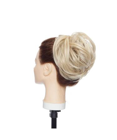 Updo Hair Extensions - Ponytail Hair Tie for Women | 80g Ash Bl blonde to Bleach Blonde - Buy Online on GoSupps.com