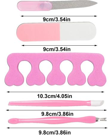 Manicure Tool Kit Professional | 5-Piece Professional Nail Grooming Kit - Accessories for Proms Parties Travel Dating and Other Occasions - Buy Online on GoSupps.com