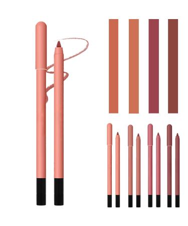 AONAT professional make-up-lip liners soft lip liner waterproof long-lasting lip contour pencil matt finish kiss and color right as well as wiped (milk coffee) 01