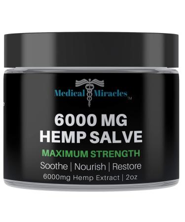 Medical Miracles 6000 MG Maximum Strength Healing Salve Use for HIPS Joints Neck Back. Made with The Finest Available Ingredients