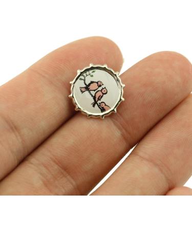 Paper Fasteners FMHXG 50pcs 9mm Round Mixed Pattern Brads Metal Scrapbooking Mini Brads Paper Fasteners for Scrapbooking Crafts Metal Crafts Decoration - Buy Online on GoSupps.com