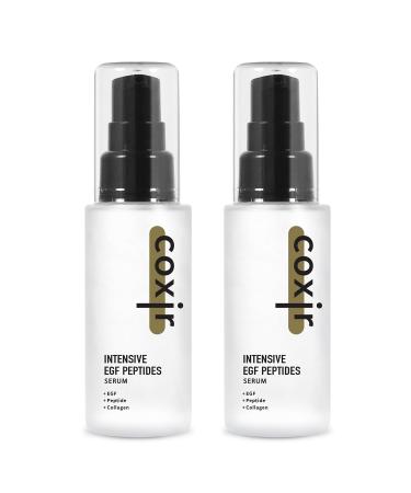 coxir INTENSIVE EGF PEPTIDES SERUM l Day&Night Wrinkle Serum for damaged aged skin l EGF Polypeptides Niacinamide Collagen l Lightweight Lifting Firming 50ml/1.69 fl.oz((2 Pack)