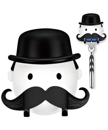 Razor holder regerly 2 pieces of fun shaver holder razor holder hook shaver shower without drilling with a beard razor razor hook hook suction hook hooks self -adhesive for wet razors