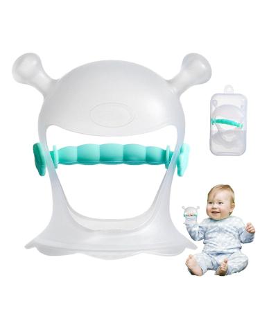 Rosixehird Baby Hand Bite Ring - Silicone Tooth Toy for Babies | Easy-to-Use Green Wrist Handlebar Ring - Buy Online on GoSupps.com