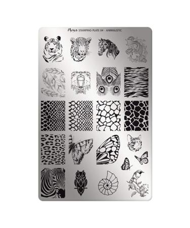 Moyra Stampingplatte 04 Animalistic