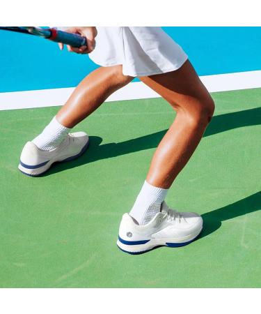 FitVille Wide Pickleball Shoes for Men - All Court Tennis Shoes with Arch Support - 10.5 Wide White - Buy Online on GoSupps.com
