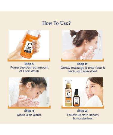 StBotanica Vitamin C Foaming Brightening Face Wash - Paraben & Sulfate Free 120ml | Shop Internationally - Buy Online on GoSupps.com