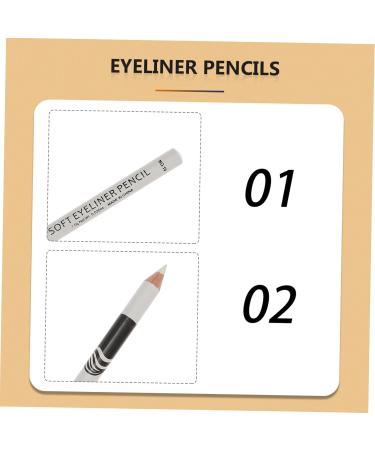 HAPINARY 12pcs Lying Silkworm Eyeliner White Eyeliner Eyebrow Pen Glitter Highlighter Pens Eye Cosmetics Wood - Buy Online on GoSupps.com