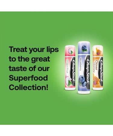 ChapStick Lip Balm Superfood Collection 3-Pack Dragon Fruit Blueberry & Clover Honey Moisturizer for Dry Lips 0.15 Oz - Buy Online on GoSupps.com
