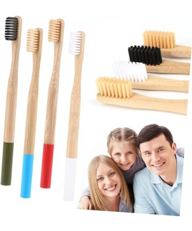 Buy FRCOLOR 8 Pcs Bamboo Toothbrush Set | Eco-Friendly Soft Bristle Toothbrush for Adults | Sustainable Wooden Tooth Brushes for Travel Order Internationally - Buy Online on GoSupps.com