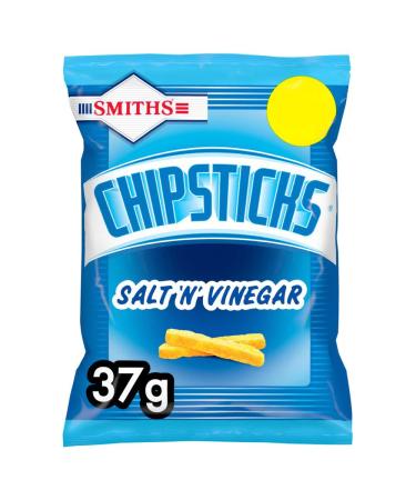 Smiths Chipsticks Salt & Vinegar Snacks 37g-Food