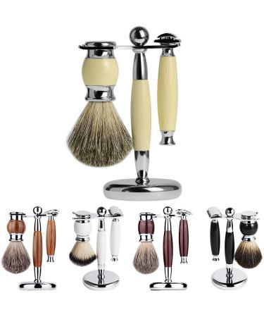 Shop BUIDI Men's Manual Shaving Set - Beard Brush Razor & Stand for Perfect Grooming - International Shipping Available - Buy Online on GoSupps.com