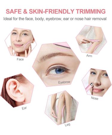 TOUCHBeauty All-in-One Hair Trimmer for Face Eyebrow Nose & Body - Dual Blades Battery Powered Perfect for Men & Women | International Shipping Available - Buy Online on GoSupps.com