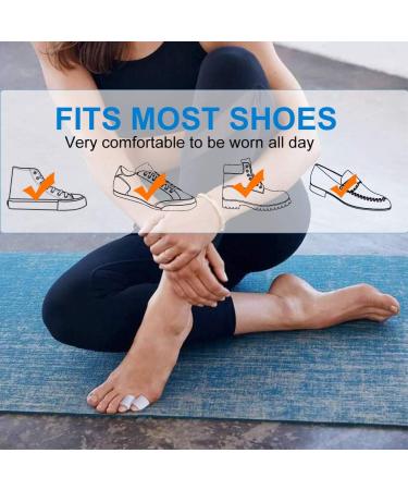 Sumiwish 10x Toe Protectors - Silicone Toe Caps for Men & Women - Pain Relief & Protection for Smaller Toes - White - Buy Online on GoSupps.com