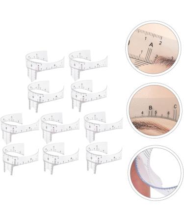 Baluue 20 Pcs Eyebrow Design Ruler Microblading Adhesive Eyebrow Sticker Eyebrow Ruler Tool White Plastic 22x5cmx2pcs Whitex2pcs - Buy Online on GoSupps.com