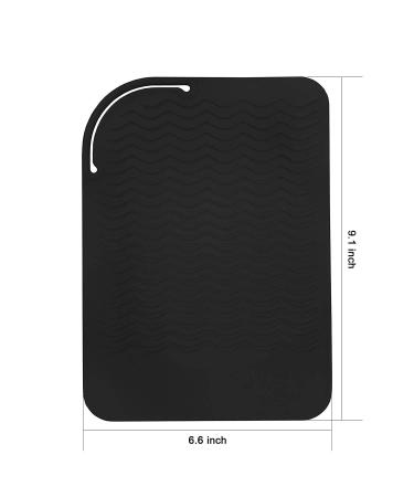 Buy Black Silicone Heat Travel Mat | Anti-Heat Pad for Hair Tools | International Shipping - Buy Online on GoSupps.com