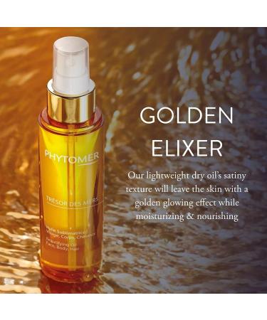 Phytomer Tr sor Des Mers Hydrating Oil | Nourishing Face Body & Hair Oil | Moisturizing Dry Oil Mist | Illuminating Elixir for Glowing Skin | 100 ml - International Shipping Available - Buy Online on GoSupps.com