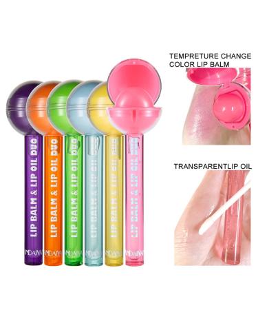 Tinted Lip Balm & Magic pH Color Changing Lipstick - Hydrating Lip Care for Girls | Lollipop Lip Gloss Combo with Vitamin E - Buy Online on GoSupps.com